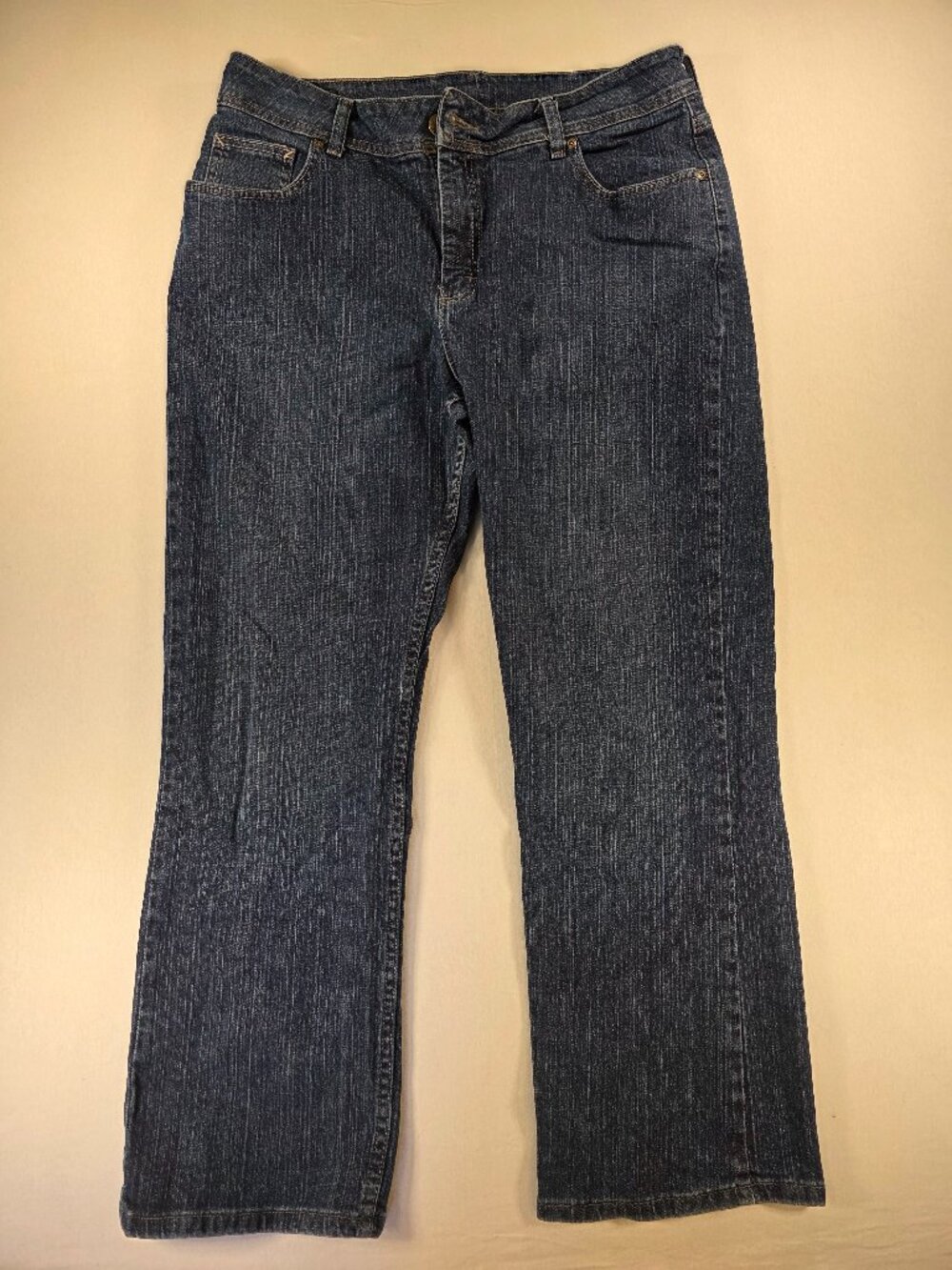 Riders by Lee Jeans Women's 16 Petite (33x27) Blue Denim Mid Rise Straight